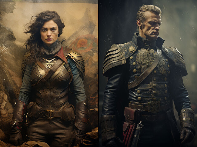 SuperWoman & Judge Dredd in 1910