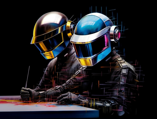 Daft Punk creating