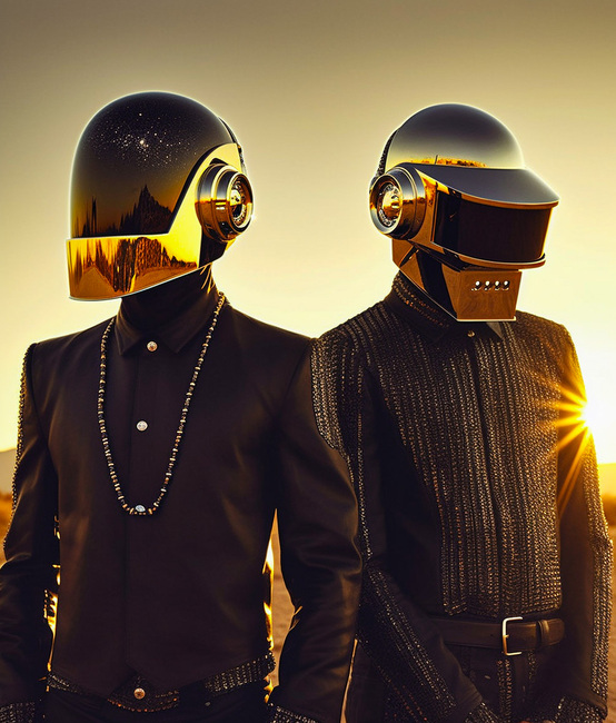Daft Punk sunset