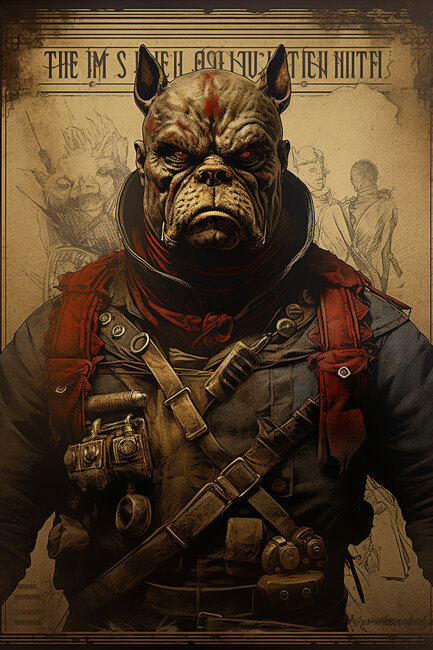 The DogFace Man in 1913