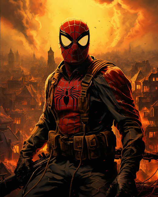 Early Spider Man in 1914