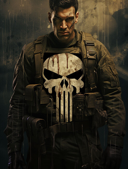 The Punisher worn-out 1940