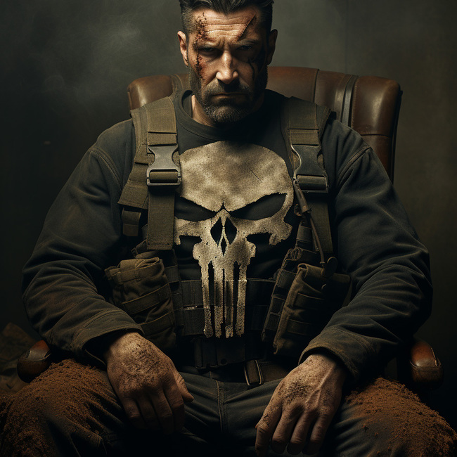 The Punisher worn-out 1944