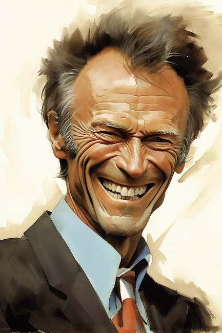 Clint Eastwood caricature